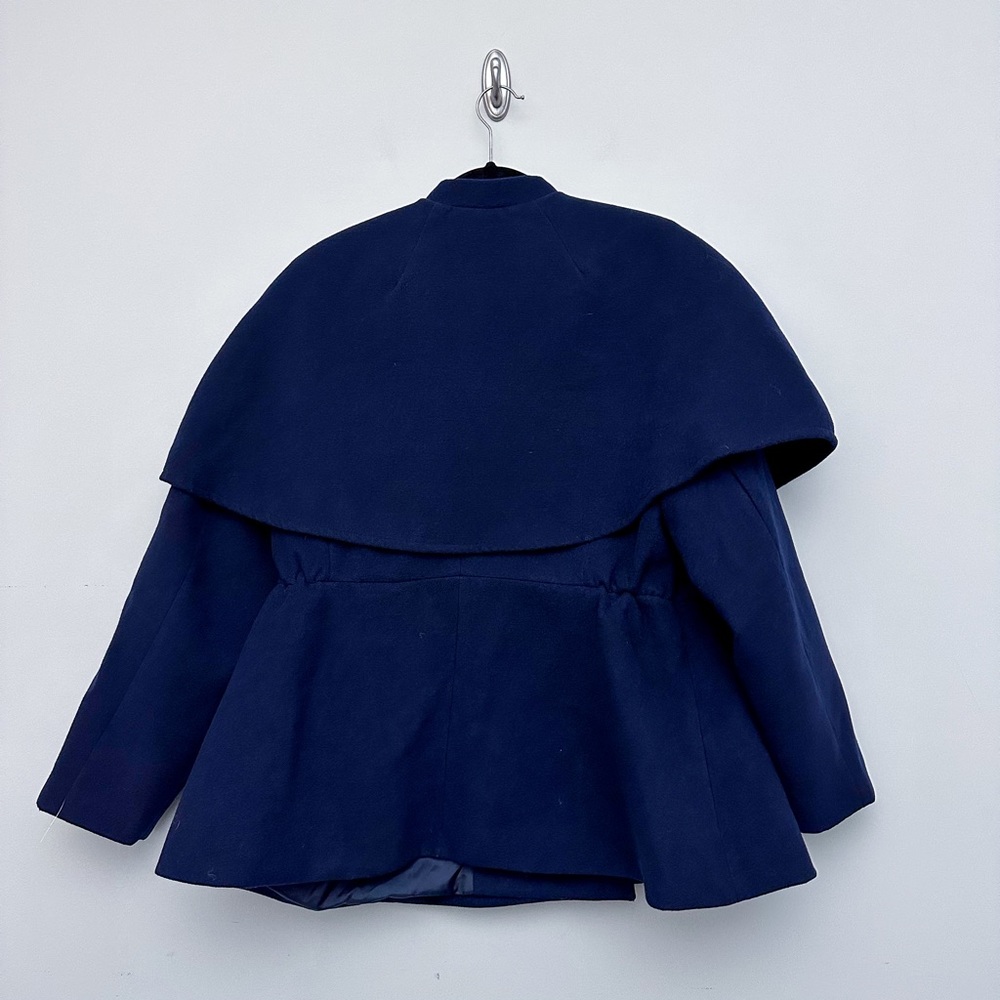 Eloquii Navy Pea Coat with Gold Buttons (Missing Button) - Picture 5 of 5